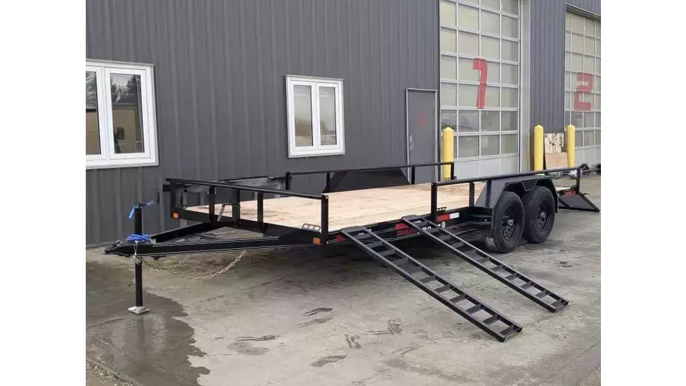 2026 DOUBLE A TRAILERS 83" x 18' UTILITY TRAILER (11000LB GVW) - Image 3